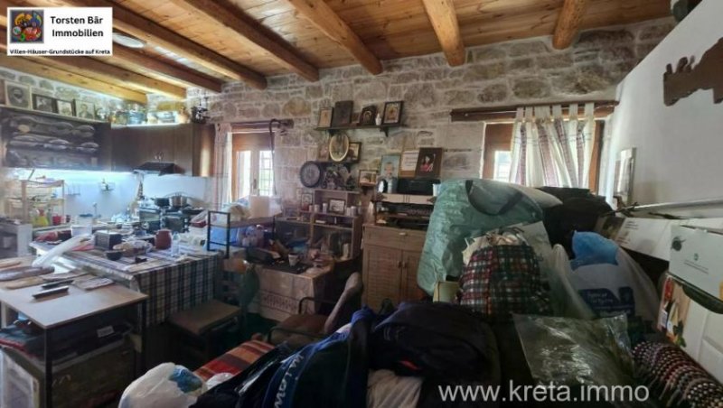 Pitsidia Ein Stück echtes Kreta – Natursteinhaus mit Dachterrasse und Meerblick in Pitsidia Haus kaufen